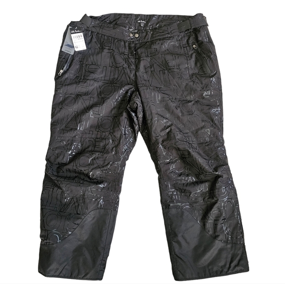 ULLA POPKEN Letter Print Triple Function Fully Lined Ski Pants Size 3X NWT - Picture 4 of 16